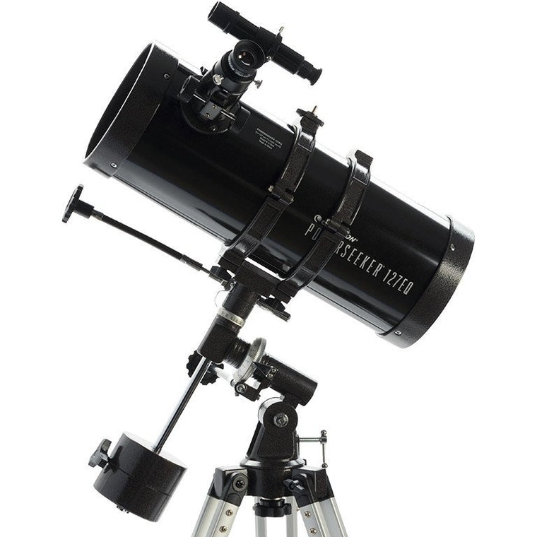 PowerSeeker 127EQ Telescope with FREE EclipSmart Solar Filter - Professional Astronomical Telescope for Adults & Beginners, Perfect for Stargazing, Moon Observation & Solar Viewing (Safe Solar Filter Included)