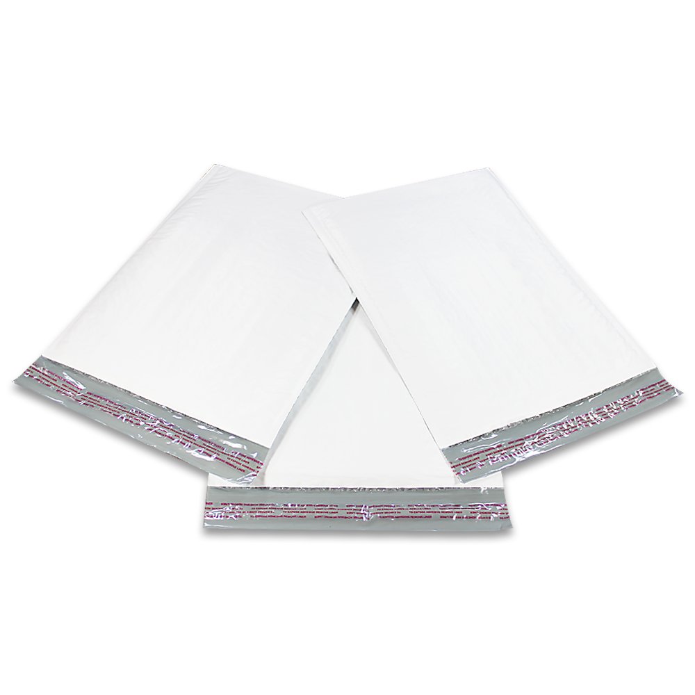 10.5 x 16 Inch Poly Bubble Mailers - 100 Pack Padded Self-Seal Shipping Envelopes for Ecommerce, Small Business & Online Stores - Perfect for Shipping Books, Jewelry, Electronics & Fragile Items