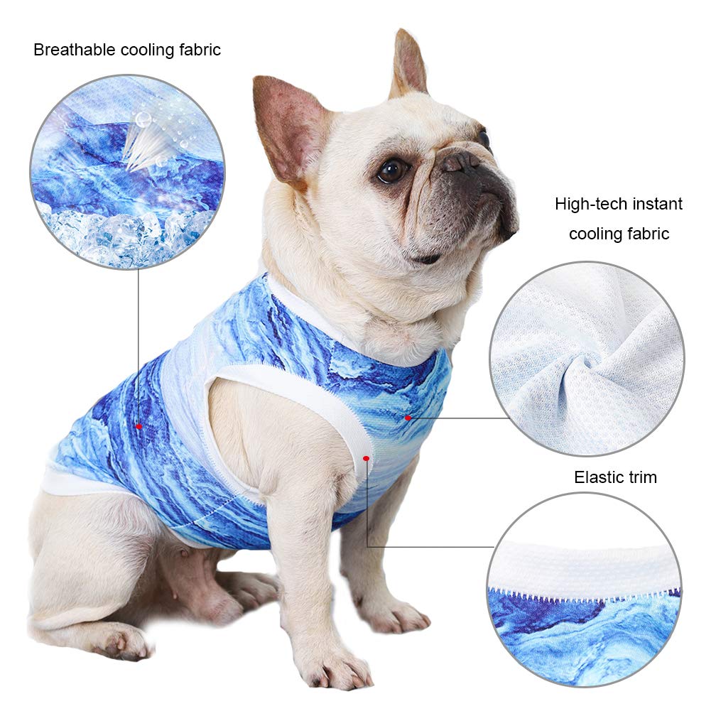Dog Cooling Vest - Breathable Summer Cooling Jacket for Small & Medium Dogs & Cats - Sun Protection & Anxiety Relief for Outdoor Walking, Training, Hiking - Soft & Comfortable Pet Cooling Coat for Hot Weather