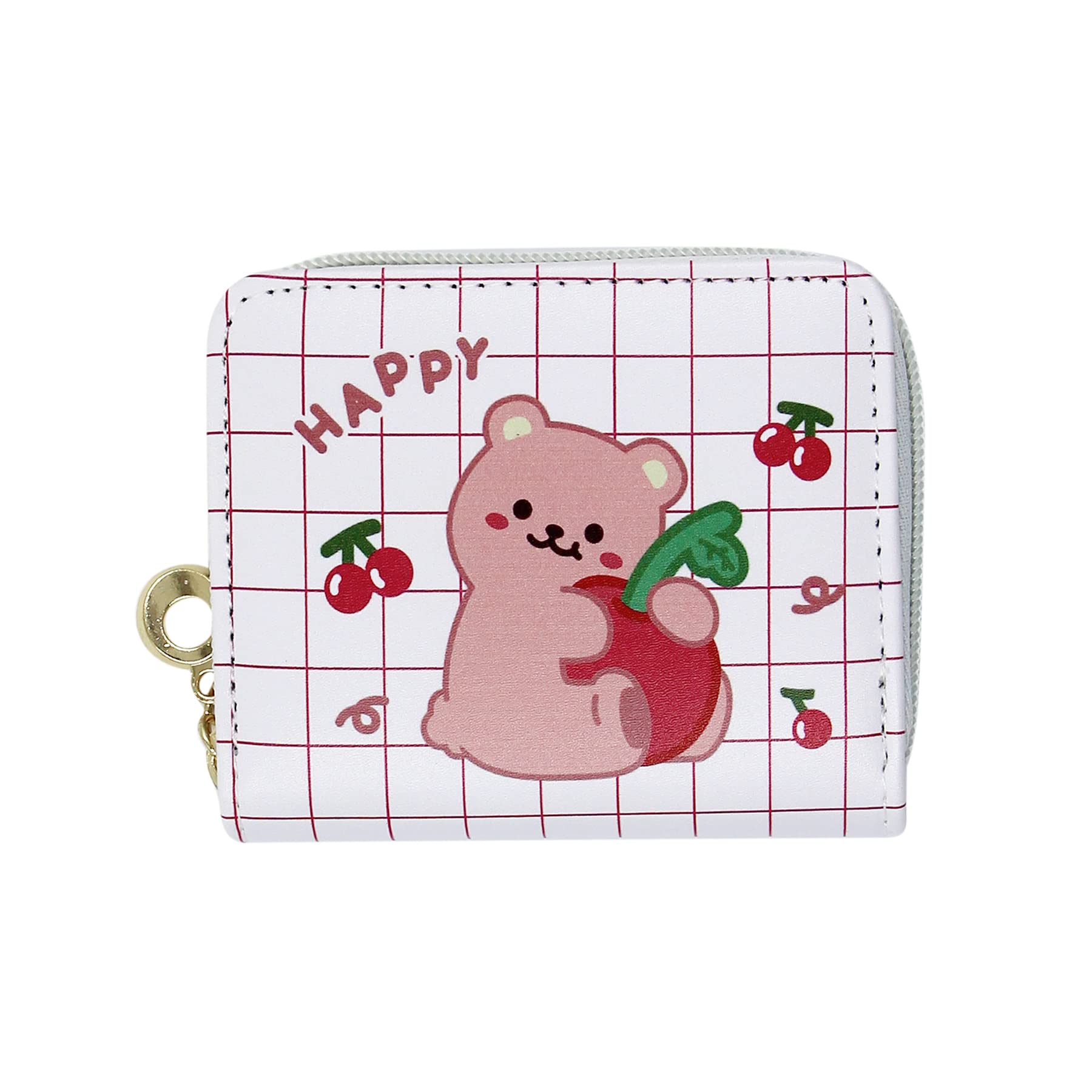 Eilova Orityle Holographic Cat Face Wallet for Women - Small RFID Blocking Coin Purse with Zipper Closure - Perfect for Everyday Use, Travel & Gift Giving