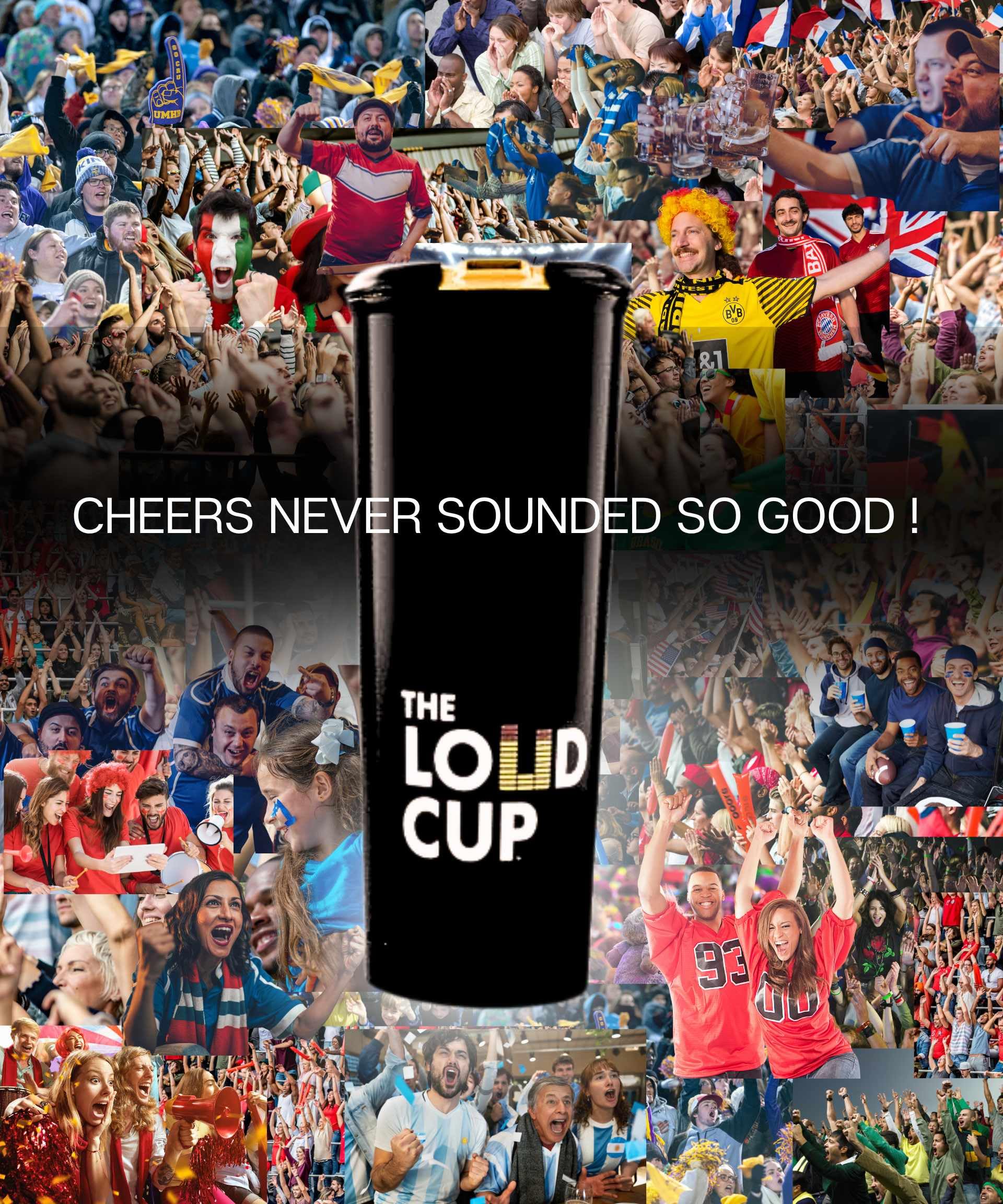 20 oz The LoudCup Tumbler with Built-in Stadium Horn - Reusable Insulated Water Bottle for Sports Fans (Bluejay Blue) - Perfect for Game Day, Tailgating, Cheering & Outdoor Events - World's Loudest Fan Cup