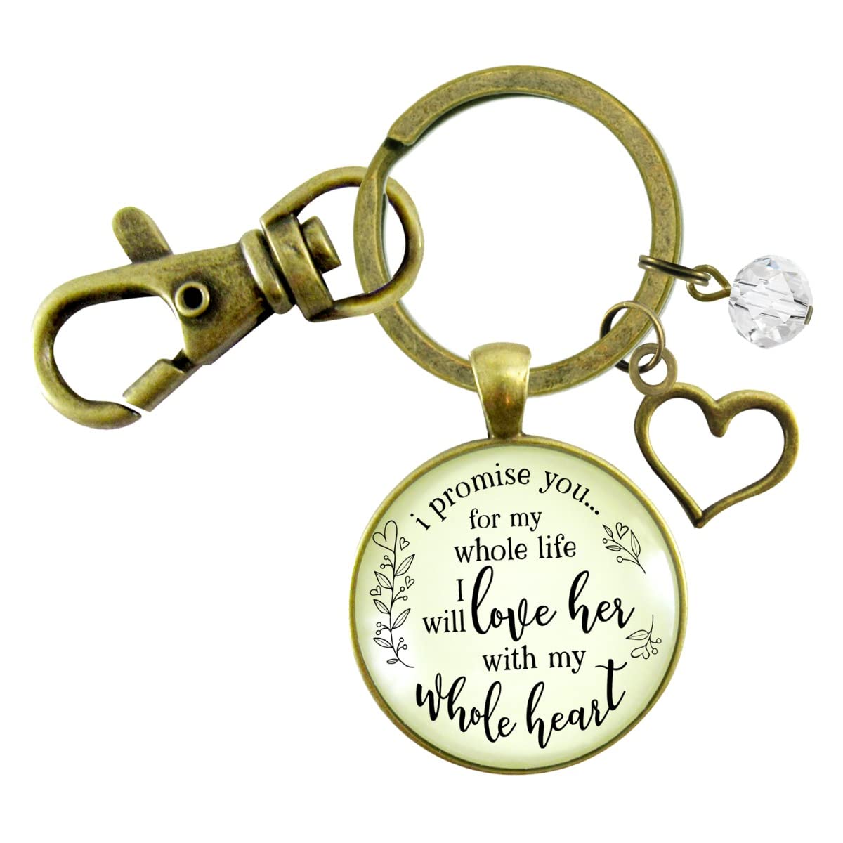 Funny Mother-in-Law Keychain - 'I Promise To Love Her' Wedding Gift for Groom - Stainless Steel Jewelry Keepsake - Perfect for Bridal Shower, Rehearsal Dinner & Anniversary Gifts