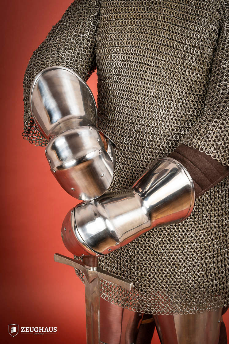 Premium 1.6mm Polished Milanese Mitten Gauntlets - Stainless Steel Armor Gloves for Medieval LARP, Cosplay & Renaissance Faire Costumes