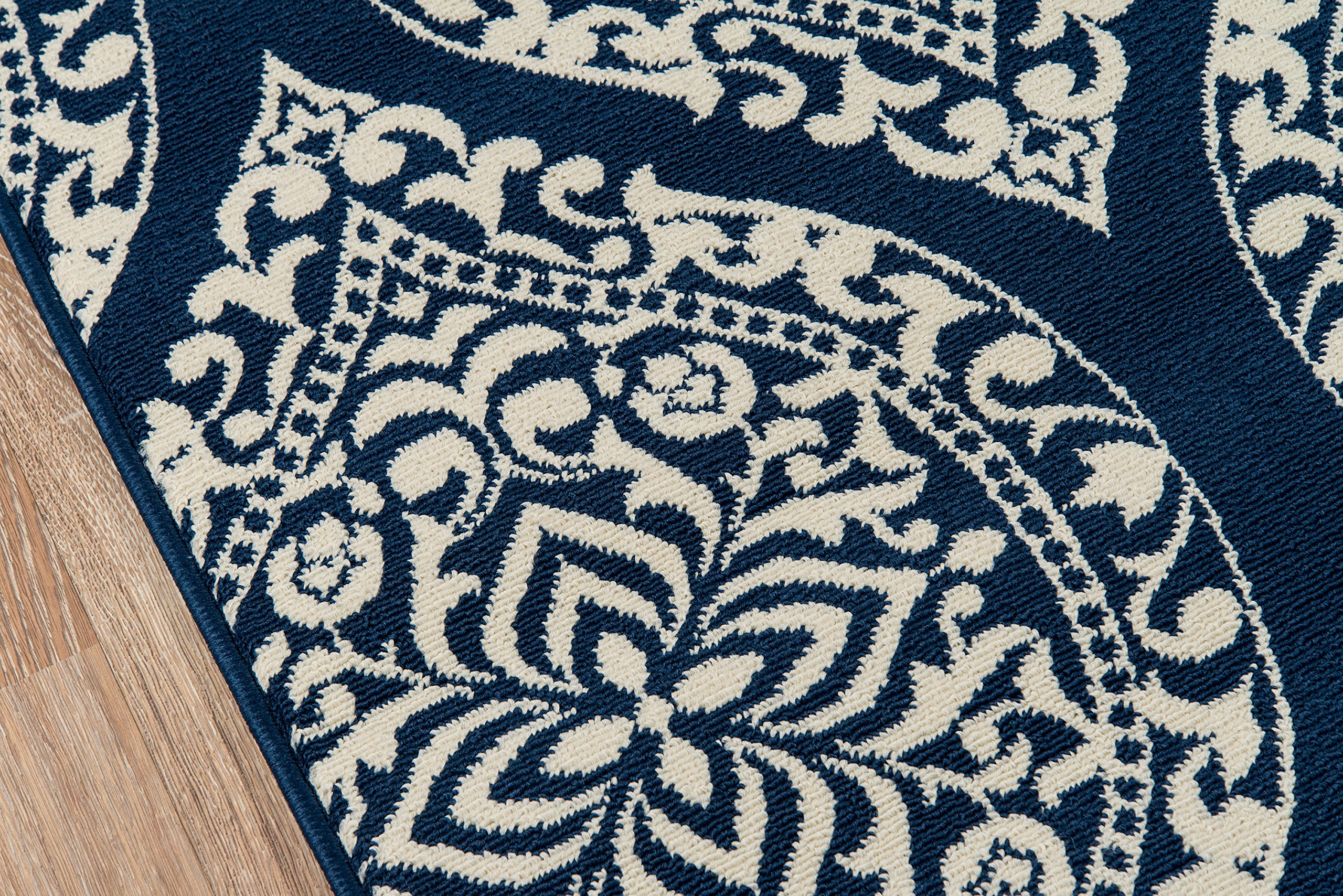 Premium Momeni Baja Collection Navy Blue Area Rug 6'7