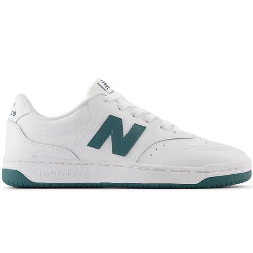 New Balance BB80 Unisex Sneakers - White/Green Athletic Shoes for Running, Walking & Casual Wear | Lightweight & Comfortable Design for Men & Women