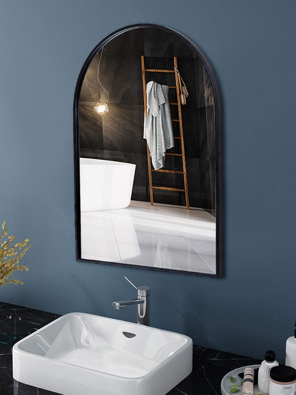 Farmhouse Bathroom Mirror - Modern Vanity Mirror for Entryway, Washroom & Living Room Decor | Perfect for Home, Apartment & Hotel Decorating