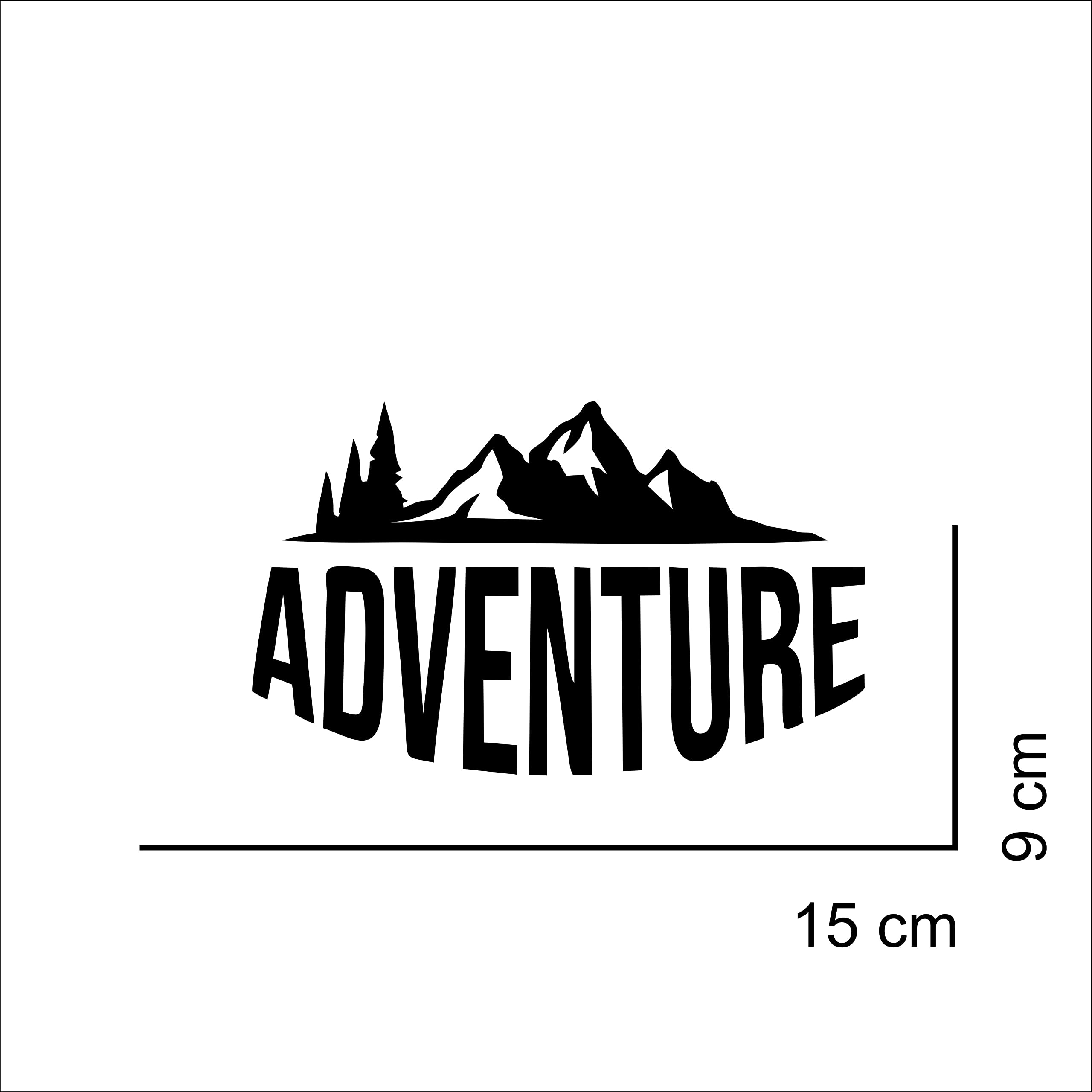 ISEE 360® Royal Enfield Himalayan Motorcycle Tank Stickers - 15x9cm Mountain Adventure Graphic Decals (2-Pack, Black) | Durable Vinyl Bike Accessories for Off-Road Riding & Customization