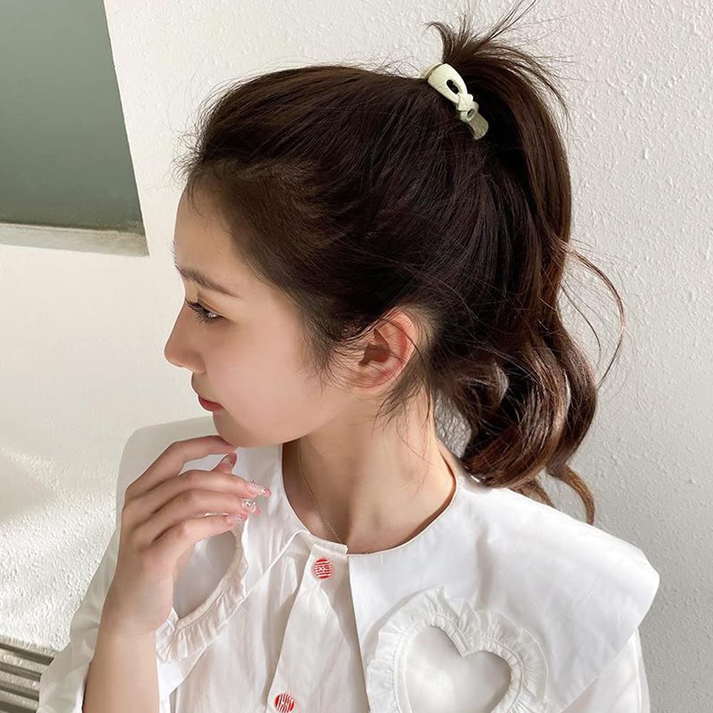 8 PCS Matte Ponytail Clips for Women - Non-Slip Hair Accessories for Thick Long Hair - Gym & Work
