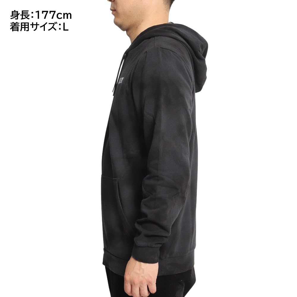 Hurley Fastlane Tie-Dye Summer Pullover Hoodie for Men - Black Medium | Beachwear, Casual Streetwear & Summer Vacation Outfit