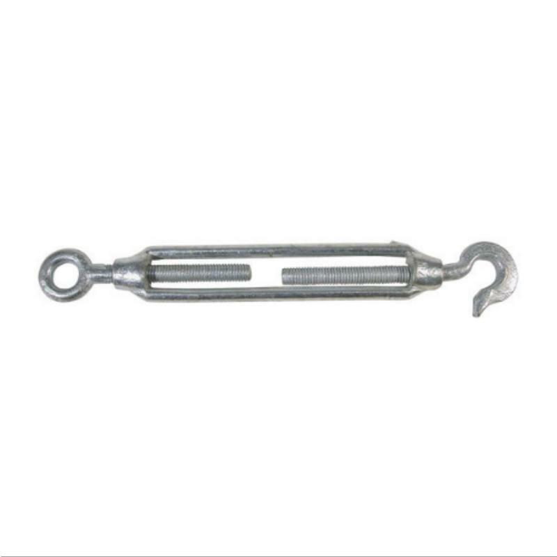 BLA Open Body Turnbuckles - Galvanized Steel Hook and Eye Turnbuckles for Rigging, Fencing, and Marine Applications