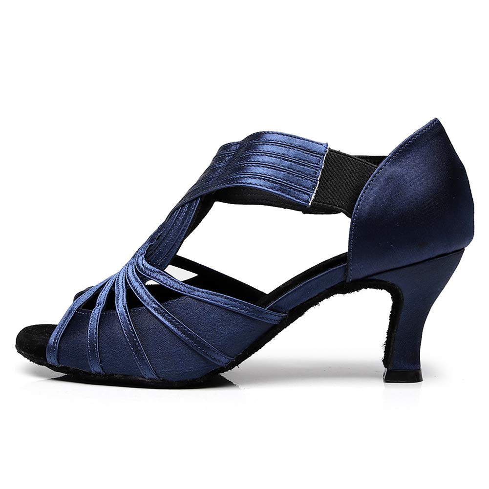AOQUNFS Women's Rhinestone Latin Salsa Ballroom Dance Shoes - Professional Performance Shoes for Women - Perfect for Dance Competitions, Performances & Social Dancing