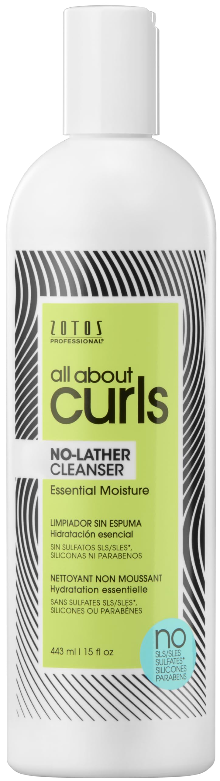 ALL ABOUT CURLS No-Lather Cleansing Shampoo for Curly Hair - Sulfate Free, Paraben Free, Vegan & Cruelty Free | Gentle Moisturizing Formula for Daily Curl Care | Perfect for Dry, Frizzy & Damaged Curls at Home or Salon