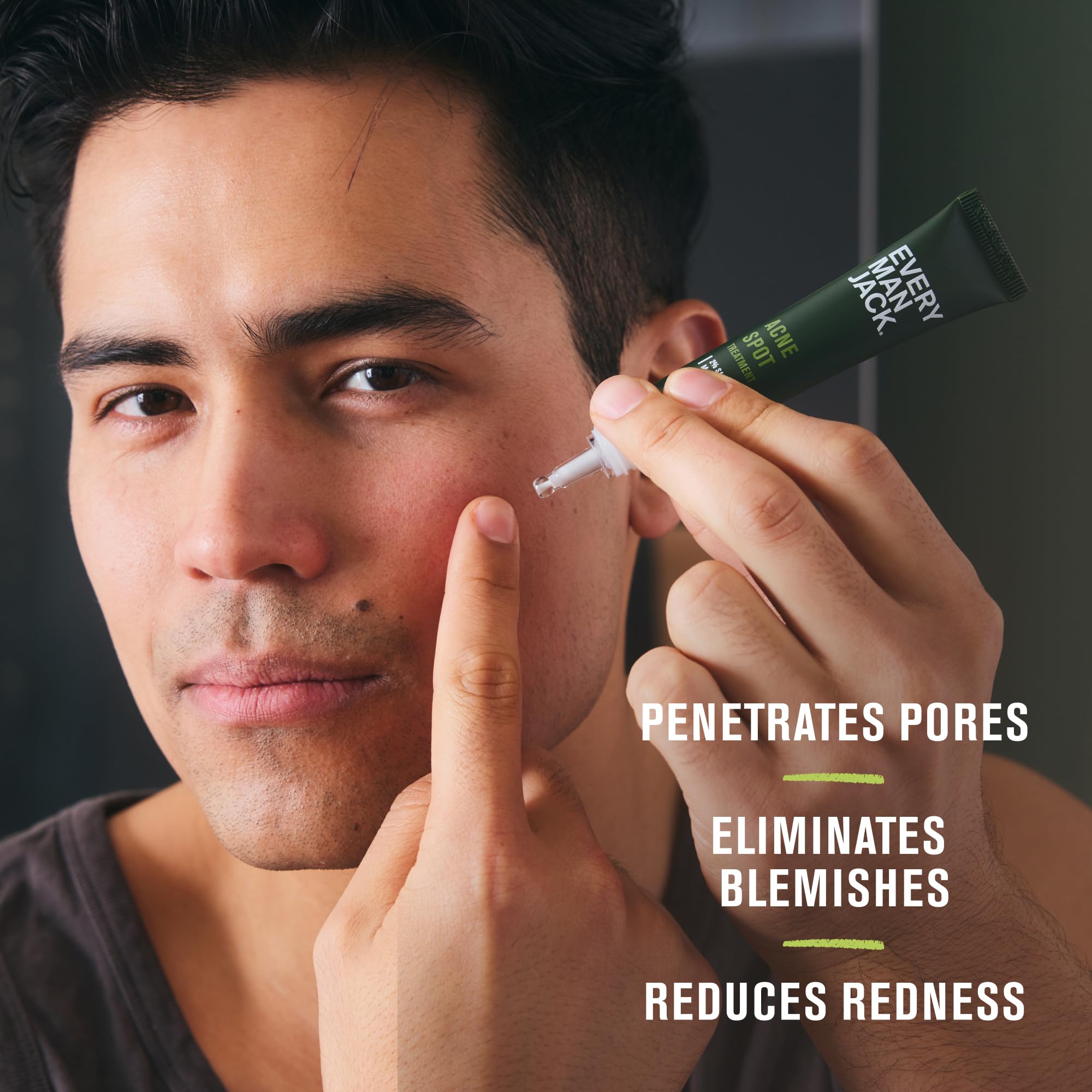 Every Man Jack Fragrance-Free Daily Skin Care Set for Men - 3 Full-Size Products: Face Wash, Moisturizing Lotion & Acne Spot Treatment - Complete Routine for Clear, Healthy Skin | Perfect for Morning & Night Use at Home, Gym or Travel