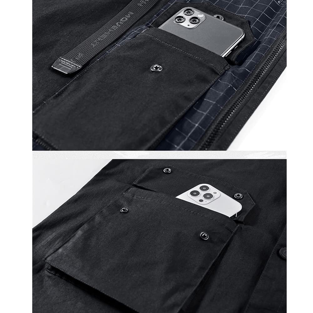 Men's Cargo Shirt Summer Short Sleeve Tactical Shirt - Breathable Techwear Streetwear for Outdoor Hiking, Urban Exploration & Casual Wear