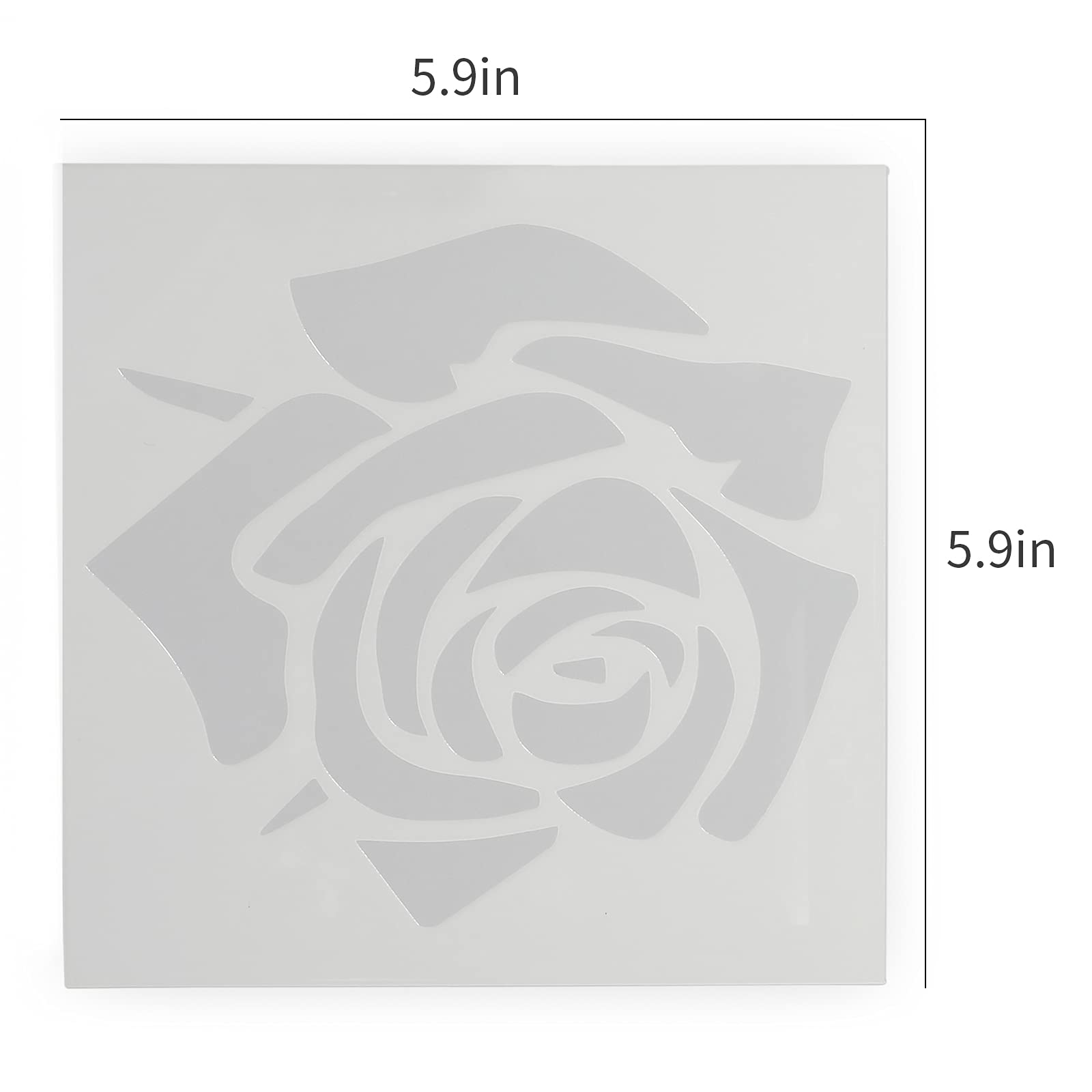 Rose Paint Stencil for Walls & Furniture - Reusable DIY Decorative Stencil with Floral Rose Pattern - Perfect for Home Decor, Craft Projects, and Wedding Decorations