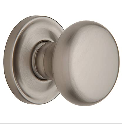 Dummy Pair Preconfigured 5015 with 5048 Rose - Lifetime Satin Nickel Finish - Perfect for Home Decoration and Interior Design