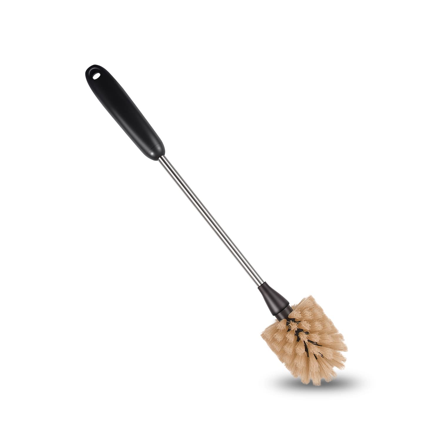 Stainless Steel Long Handle Water Bottle Brush - Flexible Scrubbing Brush for Cleaning Bottles, Baby Bottles, Glassware, Food Jars, Sports & Sobriety Jugs (15 Inch) - Perfect for Kitchen, Baby Care & Outdoor Activities
