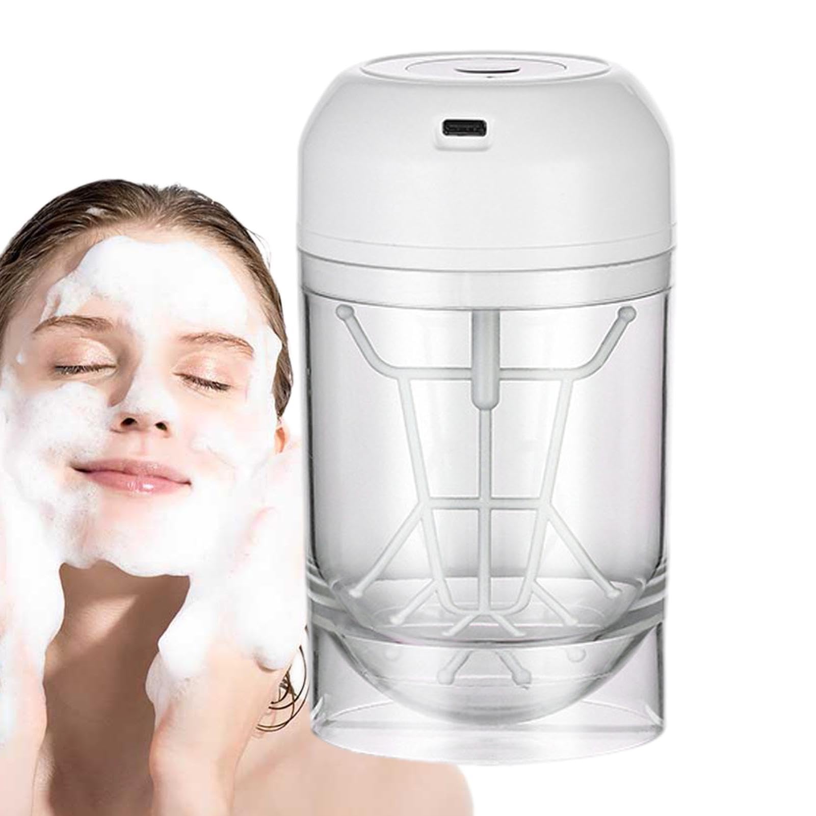 Electric Facial Foam Cleanser & Marshmallow Whip Maker - Bubble Foam Machine for Deep Skin Cleansing | Perfect for Spa, Skincare Routine & DIY Beauty Treatments at Home