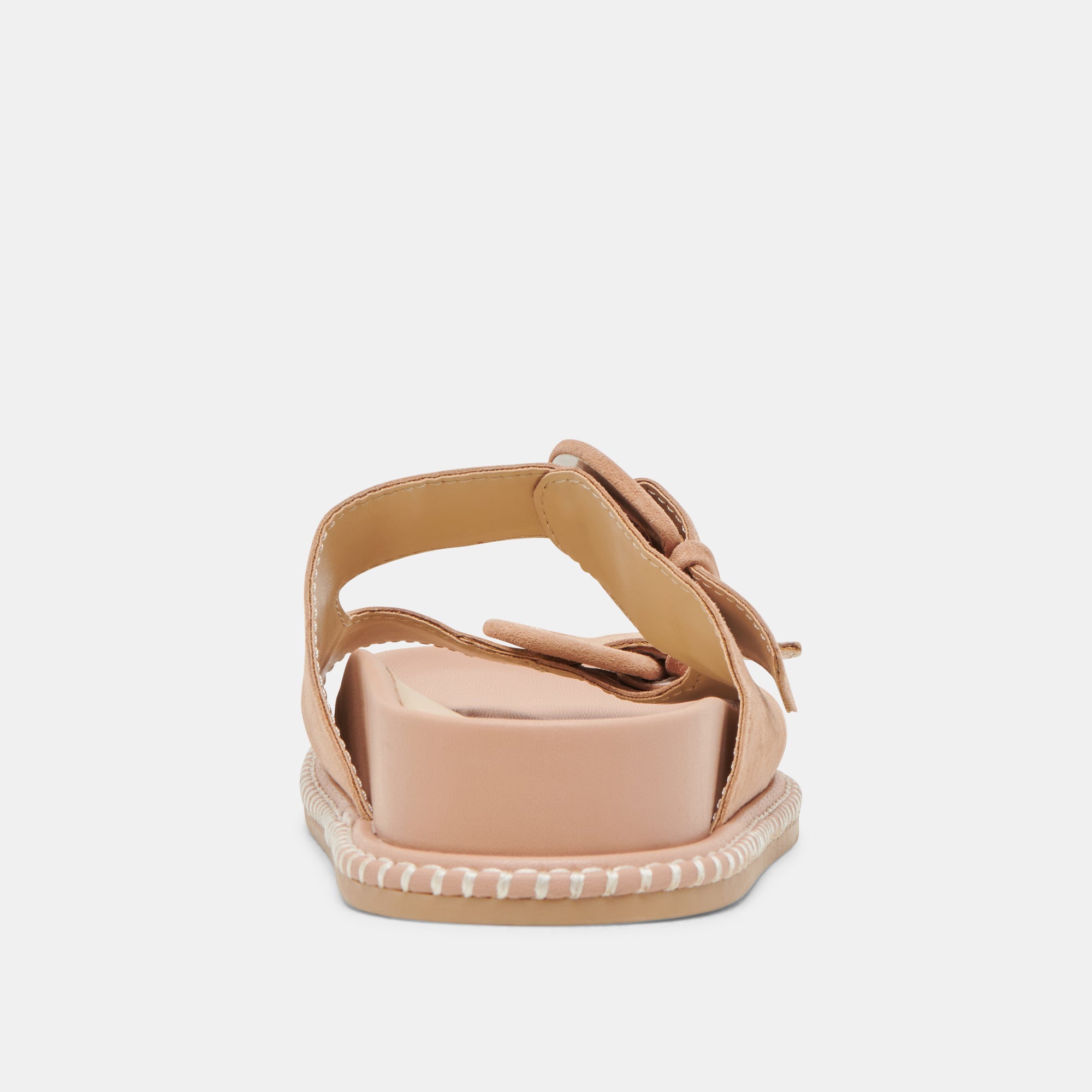 SHAUNY Women's Comfortable Toffee Suede Sandals - Casual Slip-On Summer Shoes for Beach, Walking & Outdoor Activities
