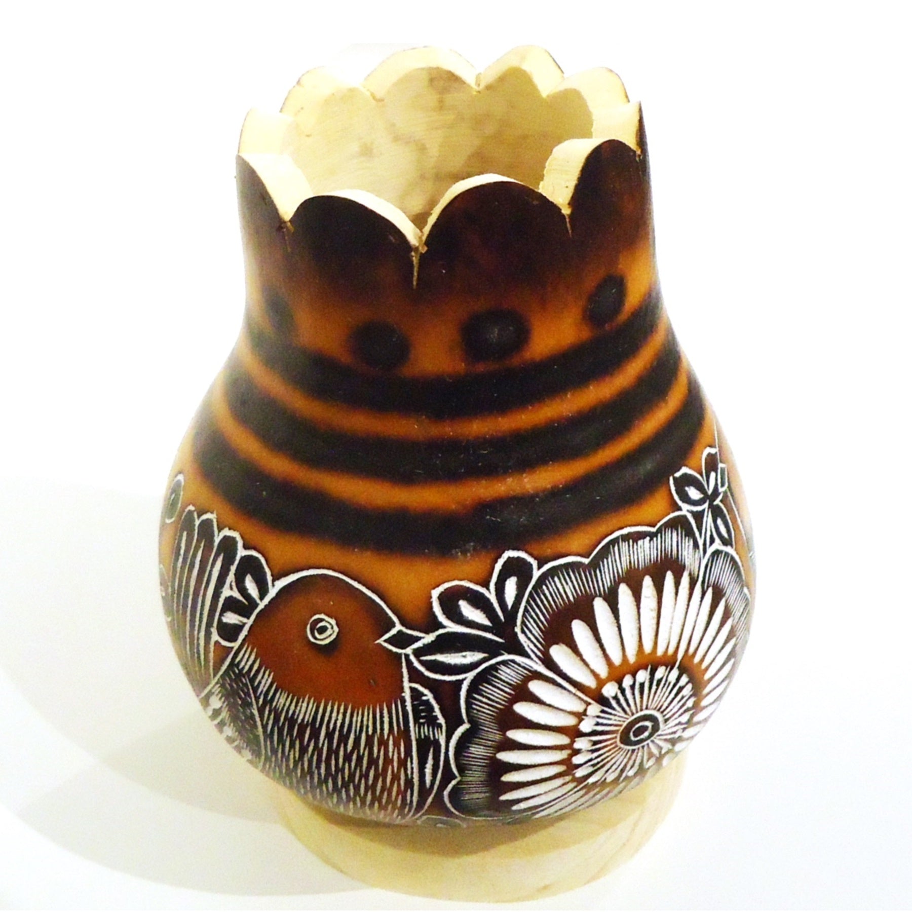 Handmade Gourd Flower Vase - Natural Decorative Vase for Home & Office - Perfect for Floral Arrangements, Wedding Centerpieces, and Boho Decor