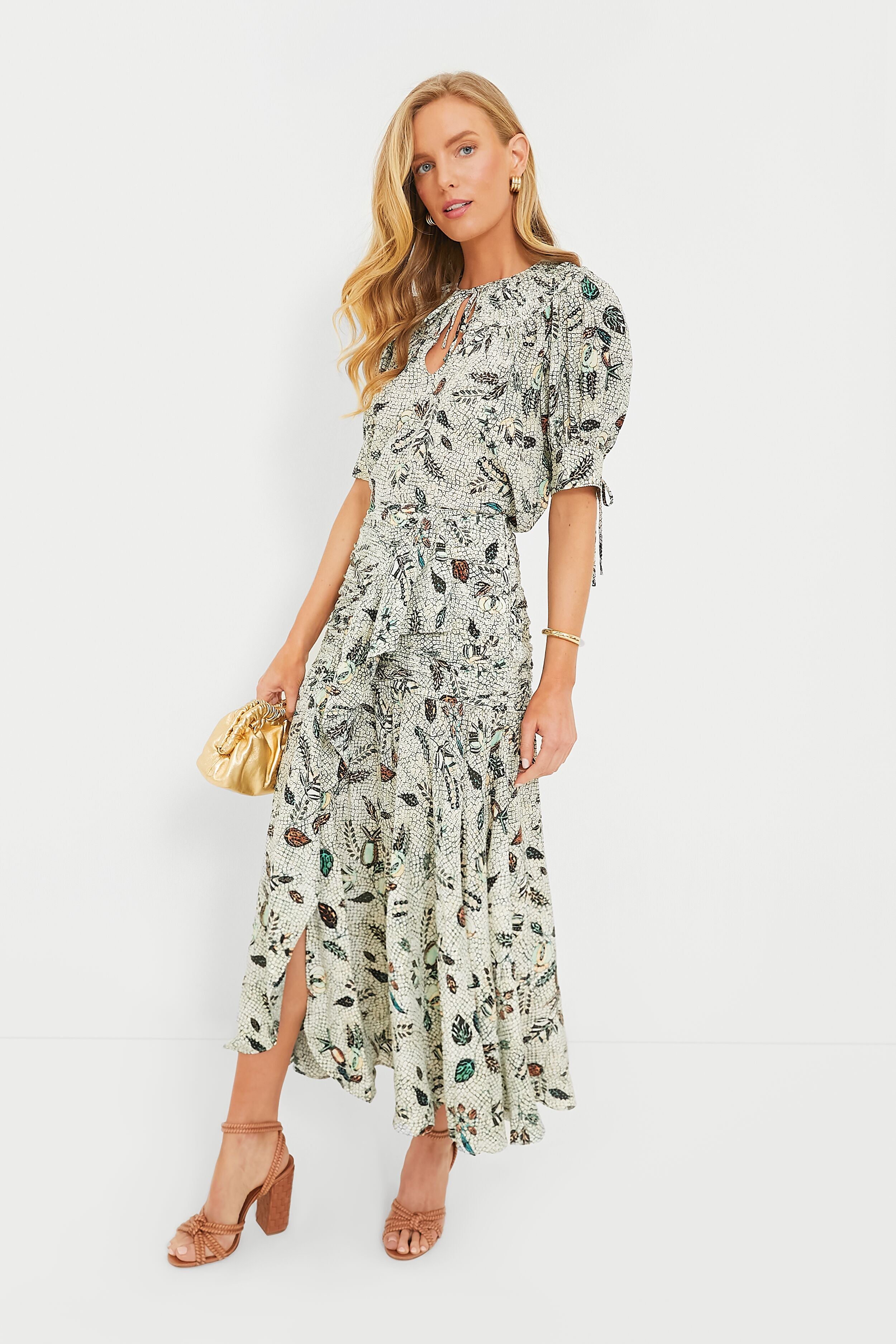 Georgina Skirt with Botanical Print - Floral Maxi Skirt for Women | Boho Chic Summer Dress, Beach Vacation & Casual Outfit