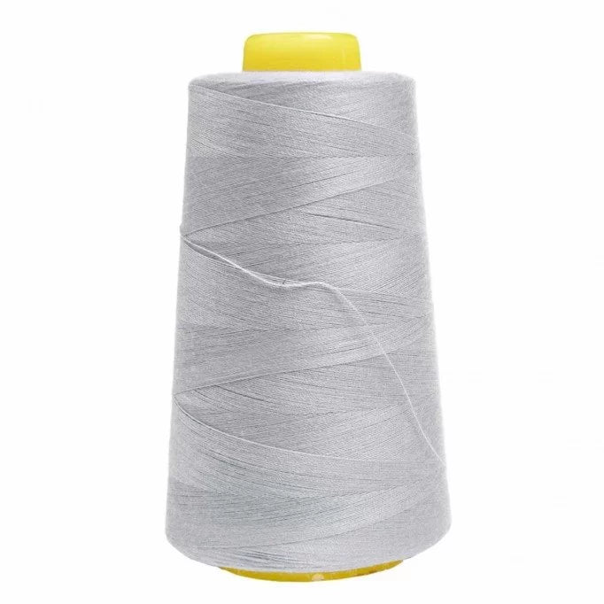 Premium Overlock Thread - Light Grey | High-Quality Serger Thread for Sewing, Quilting & Garment Making | Perfect for Home & Professional Use