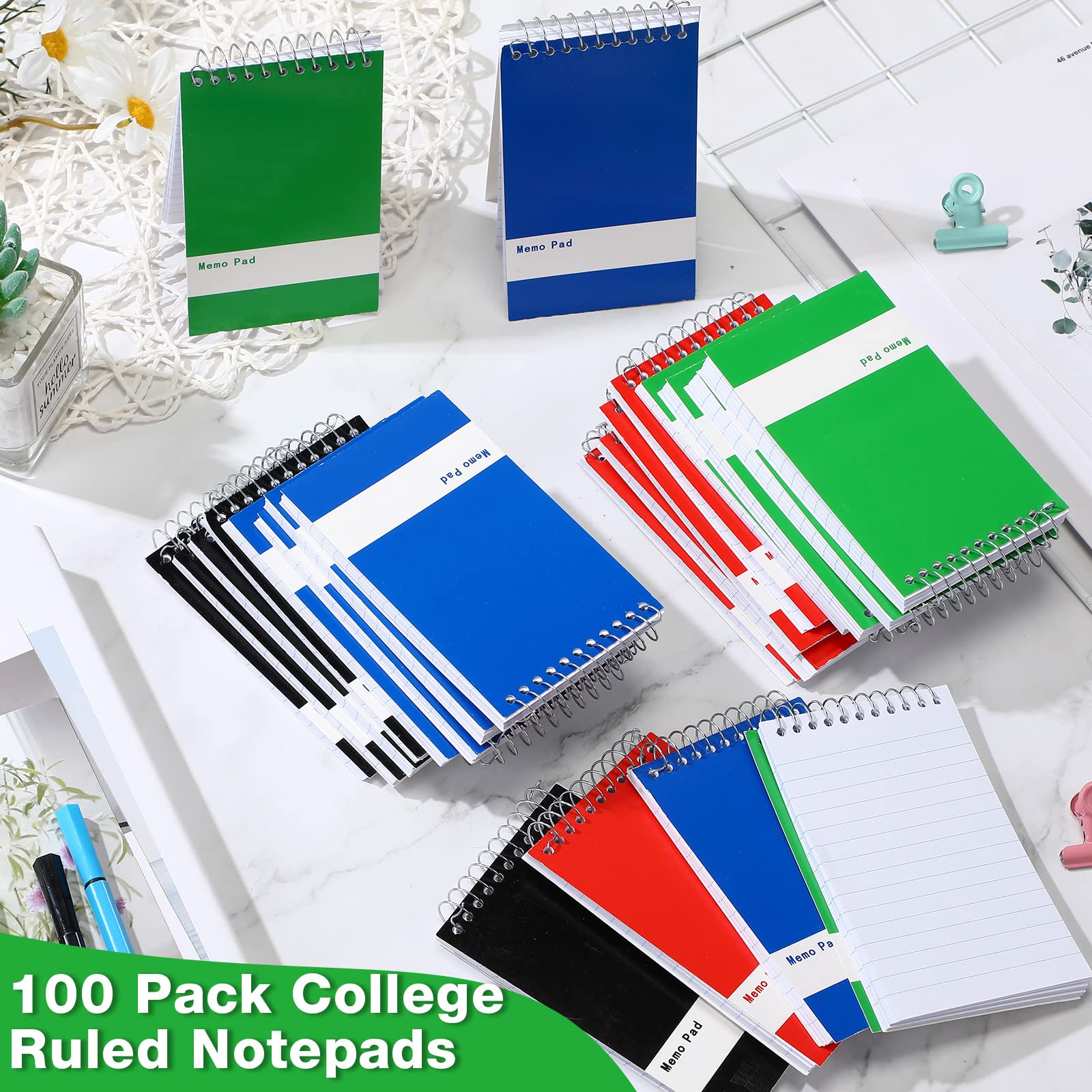 200-Pack Spiral Memo Notebooks 3