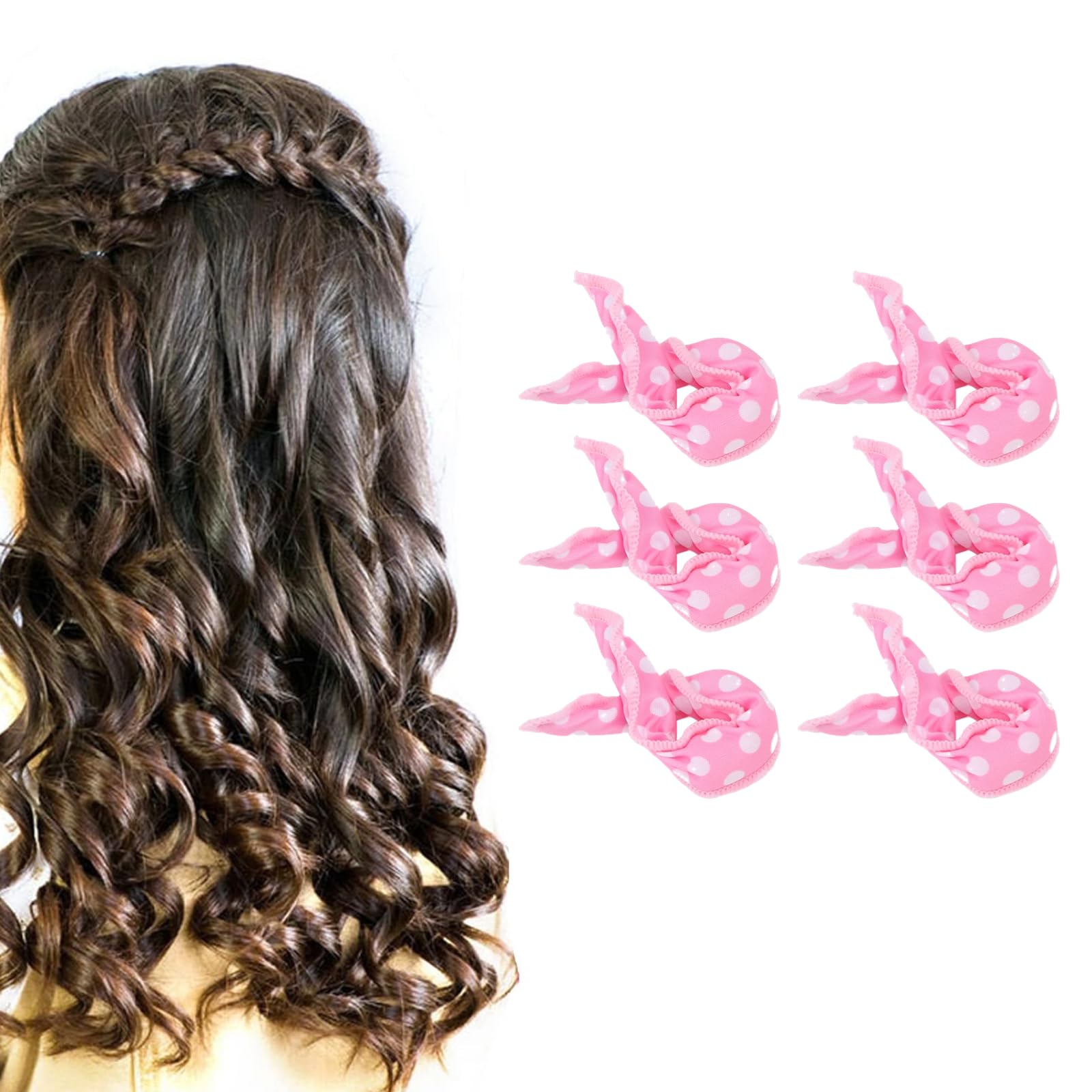 20pcs Soft Sponge Hair Curlers for Overnight Styling - Flexible DIY Hair Rollers for Effortless Waves & Curls - Perfect for Bedtime Hair Styling & Next-Day Volume