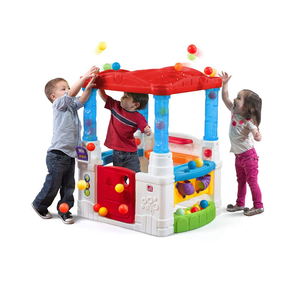 Step2 Crazy Maze Toddler Ball Pit Playhouse - Indoor/Outdoor Kids Activity Center with 20 Colorful Balls for Pretend Play & Motor Skills Development - Perfect for Backyards, Playrooms & Daycare Centers