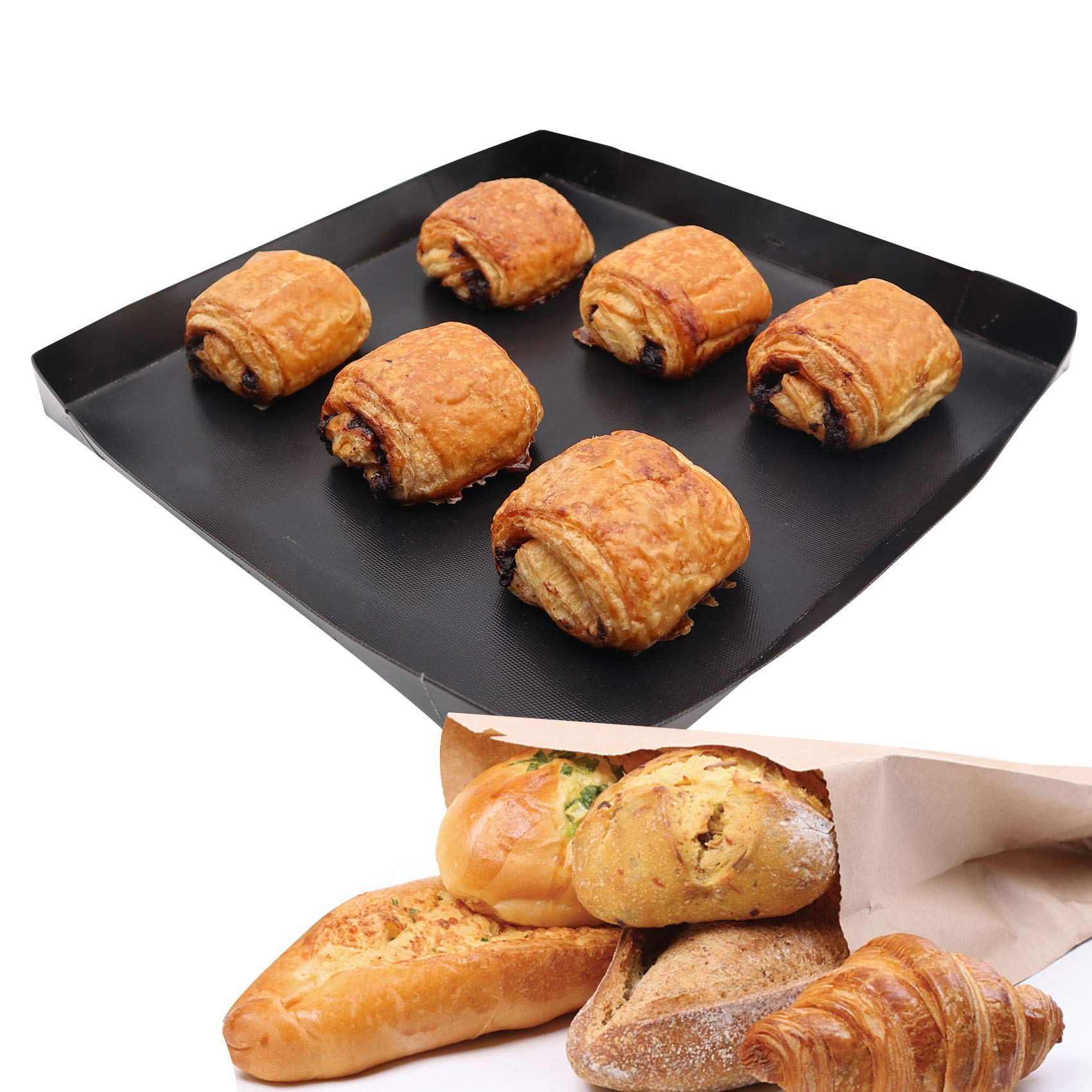 Non-Stick PTFE Toaster Baking Tray & BBQ Basket - Solid Cooking Basket for Speed Ovens, Quick Ovens - Perfect for Chips, Chicken Wings, Bread Heating & Grilling - Ideal for Home Cooking, Camping & Outdoor BBQ