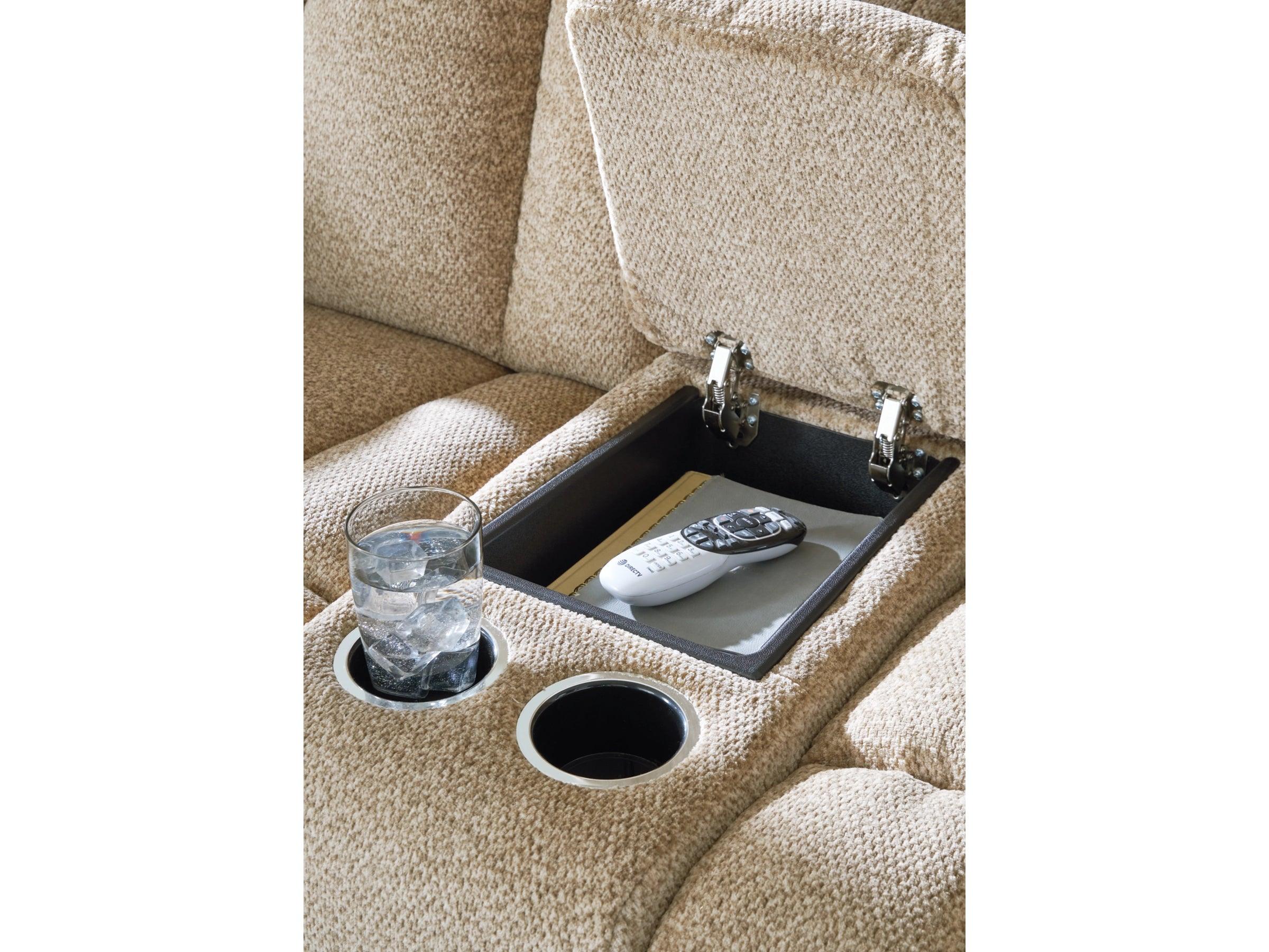 Tip Off Wheat Reclining Sofa & Loveseat Set 69305 - Comfortable Living Room Furniture for Relaxation & Movie Nights