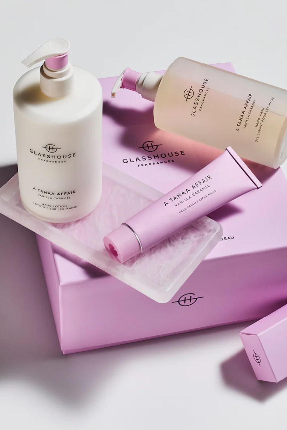 Tahaa Affair 450ml Luxury Hand Care Duo Set with Elegant Tray - Perfect for Spa Days, Home Relaxation & Gift Giving