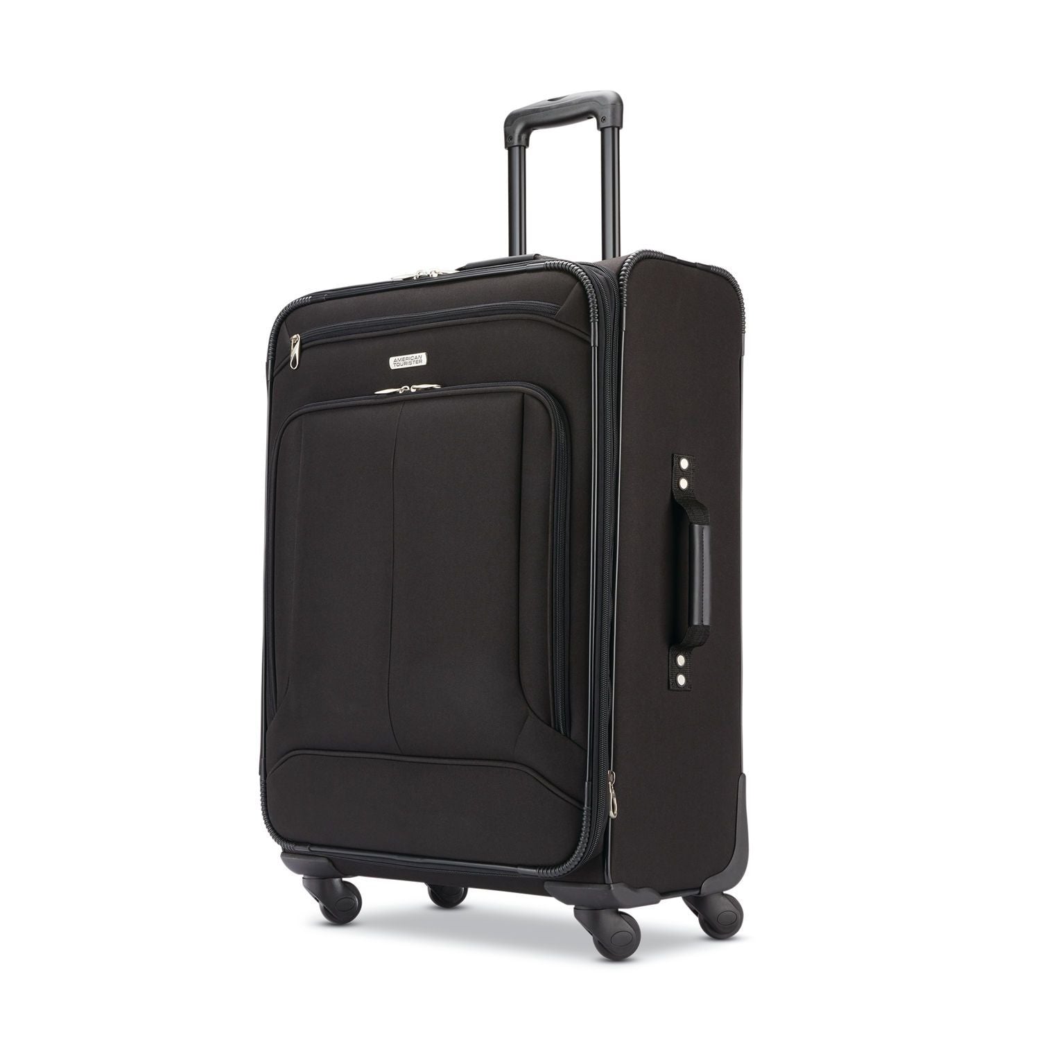 American Tourister Pop Max 3-Piece Spinner Luggage Set (29/25/21 Inch) - Black (115358 1041) | Lightweight Durable Suitcase for Travel, Business Trips & Family Vacations