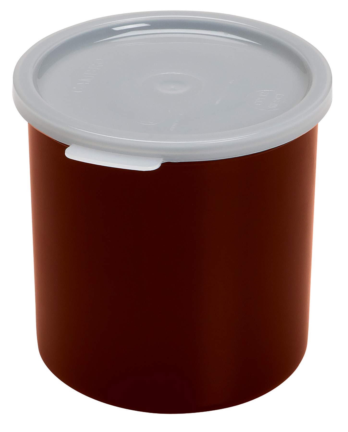 Cambro CP12195 1.2 Quart Solid Crock with Lid - Reddish Brown (Case of 12) | Durable Food Storage Containers for Restaurants, Catering & Meal Prep