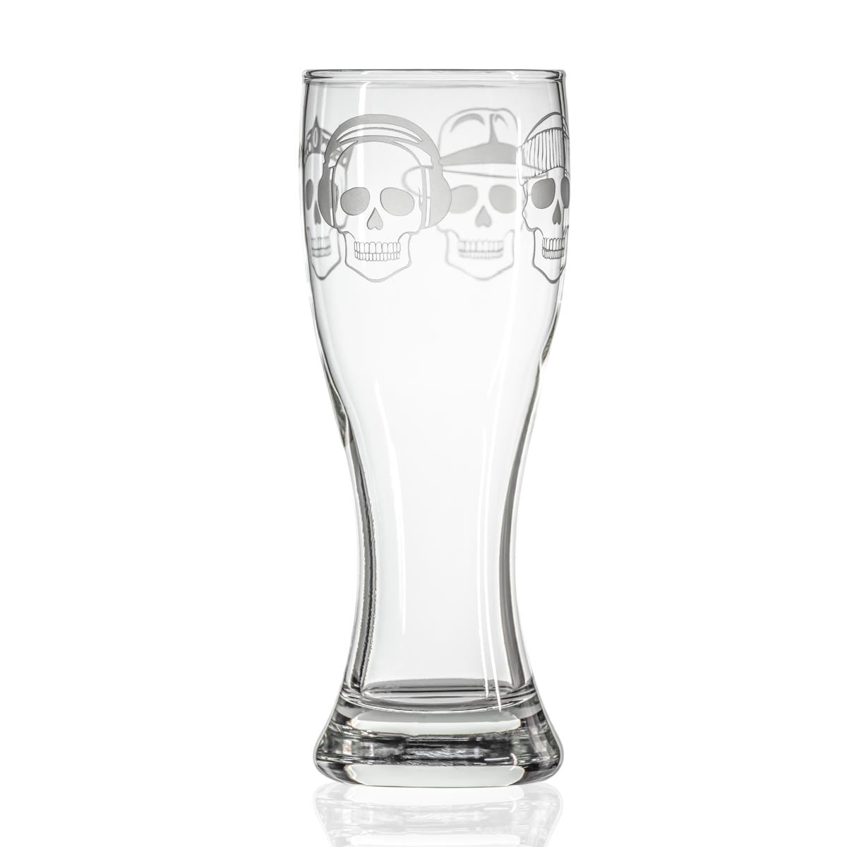 Numbskulls 20oz Large Beer Pilsner Glass Set of 2 - Perfect for Home Brewing, Parties, and Gift Giving - Heavy Duty Crystal Clear Drinking Glasses for Lager, Ale, and Craft Beer Enthusiasts