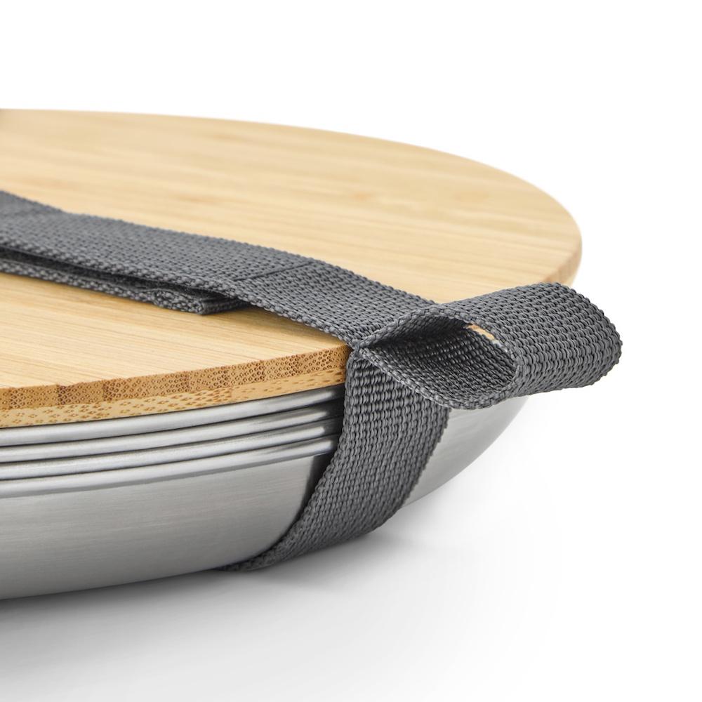 Black + Blum Eco-Friendly BPA-Free Picnic Plate Set of 4 - Durable Outdoor Dinnerware for Camping, Beach, BBQ & Picnics