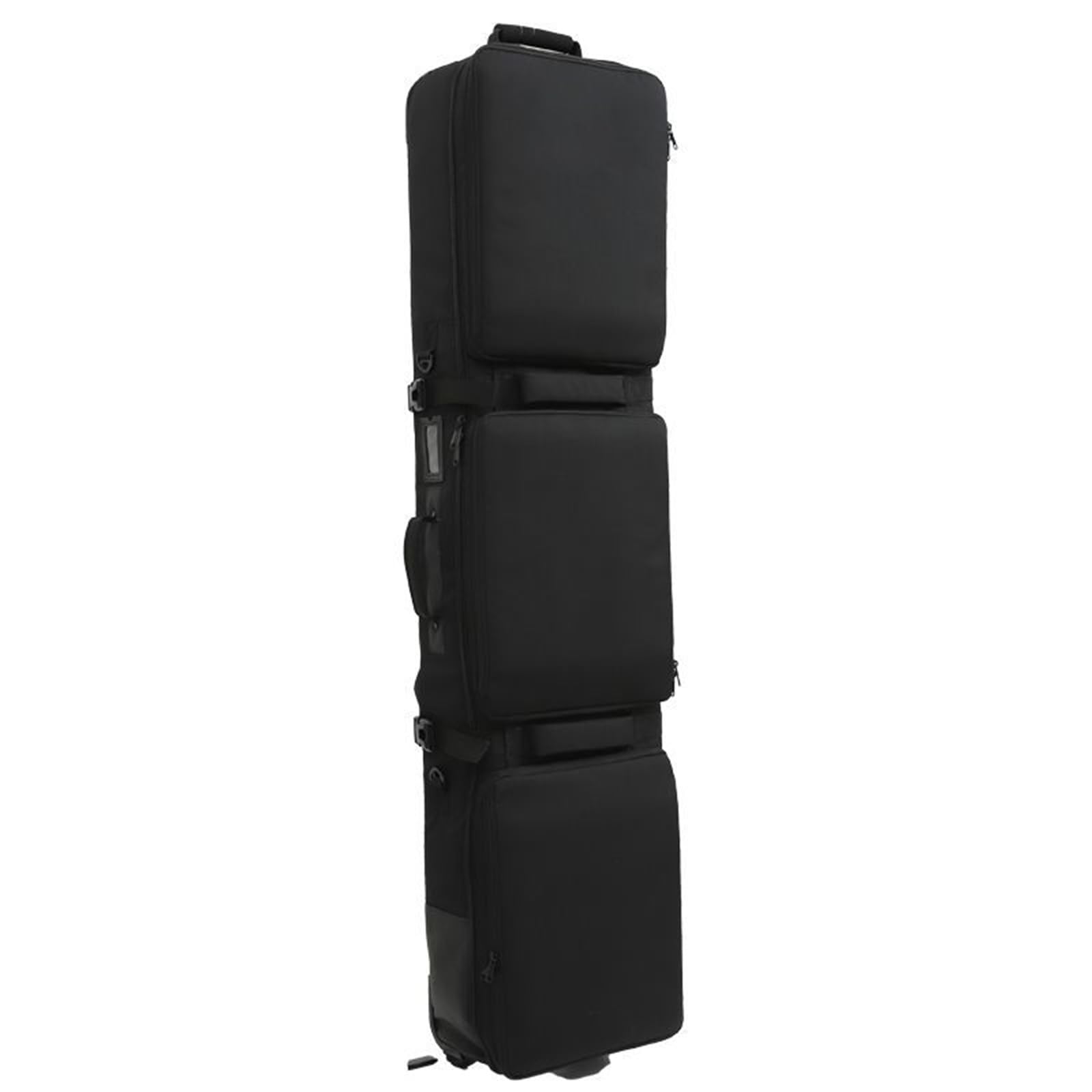 Roller Snowboard Bag with Wheels - Fully Padded Double Rolling Ski Bag for Travel | Foldable Wheeled Ski Carrier for 1-2 Skis or Snowboards | Perfect for Airplane, Road Trips & Winter Sports