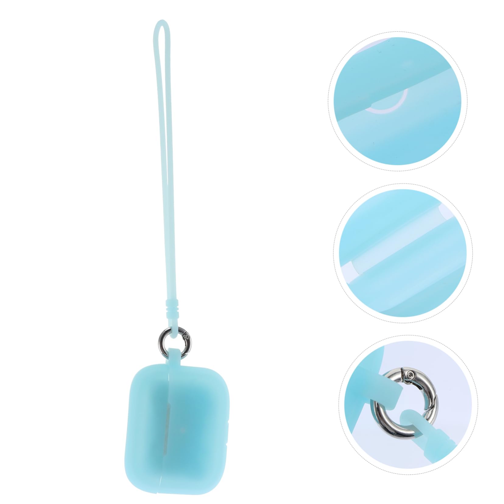 Veemoon 1 PC Glow in The Dark Silicone Earbud Case Cover - Protective Headphone Accessory for AirPods & Wireless Earbuds | Perfect for Night Runs, Gym Workouts & Travel