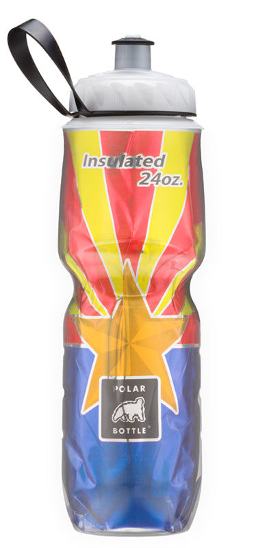 **Polar Bottle 24oz (710mL) Insulated Water Bottle - Limited Edition State Flag Design | Perfect for Hiking, Gym & Outdoor Adventures**