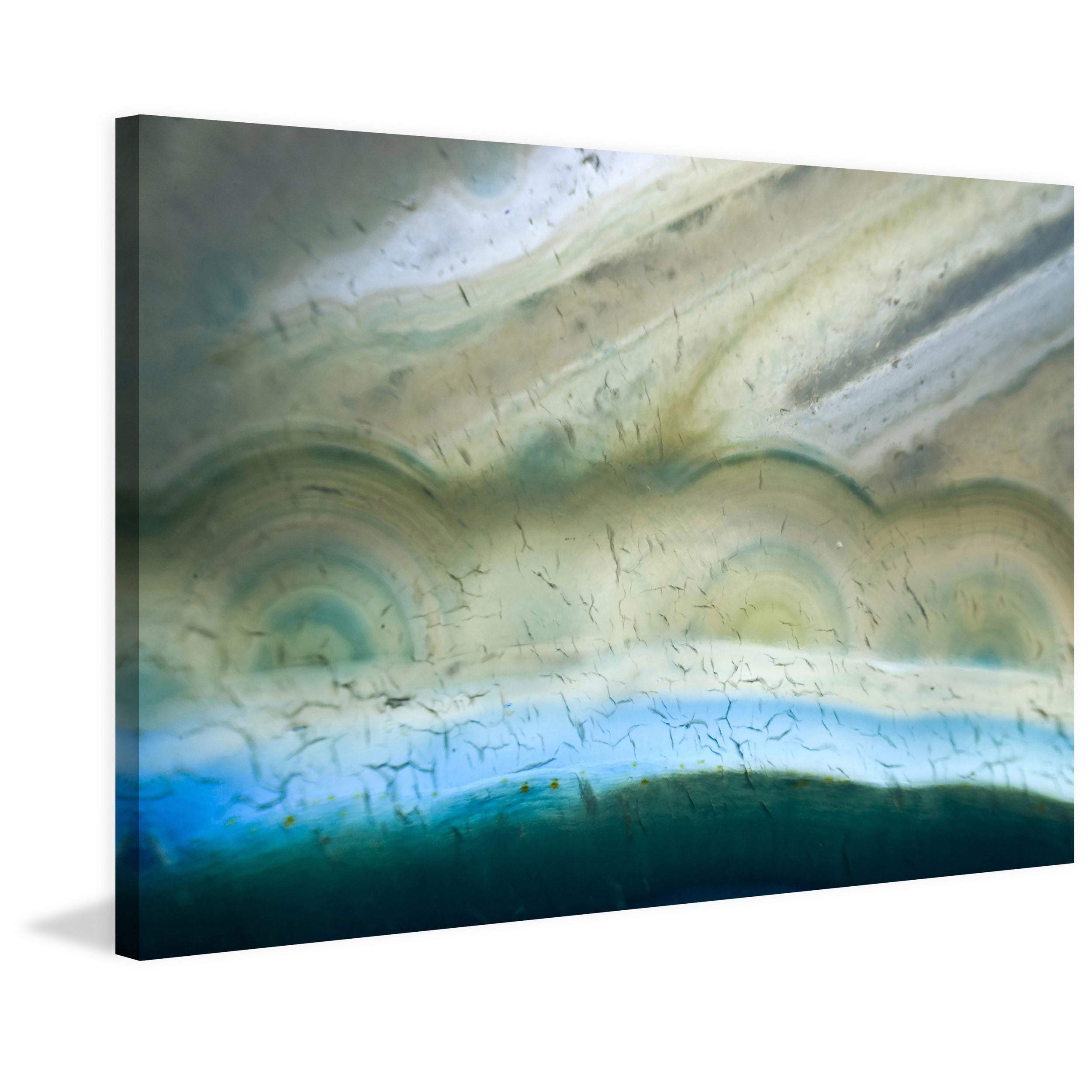 Handmade Bubble Rings Canvas Painting Print - 60x40 Inch Wall Art Decor for Living Room, Bedroom & Office | Unique Abstract Artwork by Marmont Hill