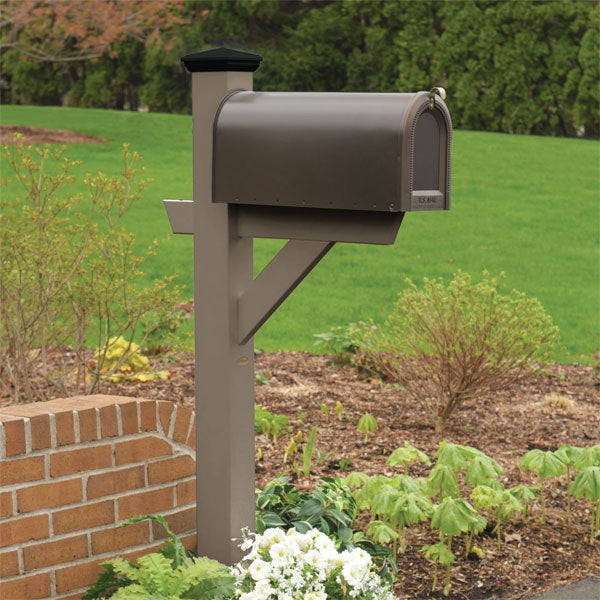Durable Outdoor Hazleton Mailbox Post - Heavy Duty Steel Mailbox Stand with Anti-Rust Coating for Residential & Commercial Use - Perfect for Driveway, Garden, and Front Yard Installation
