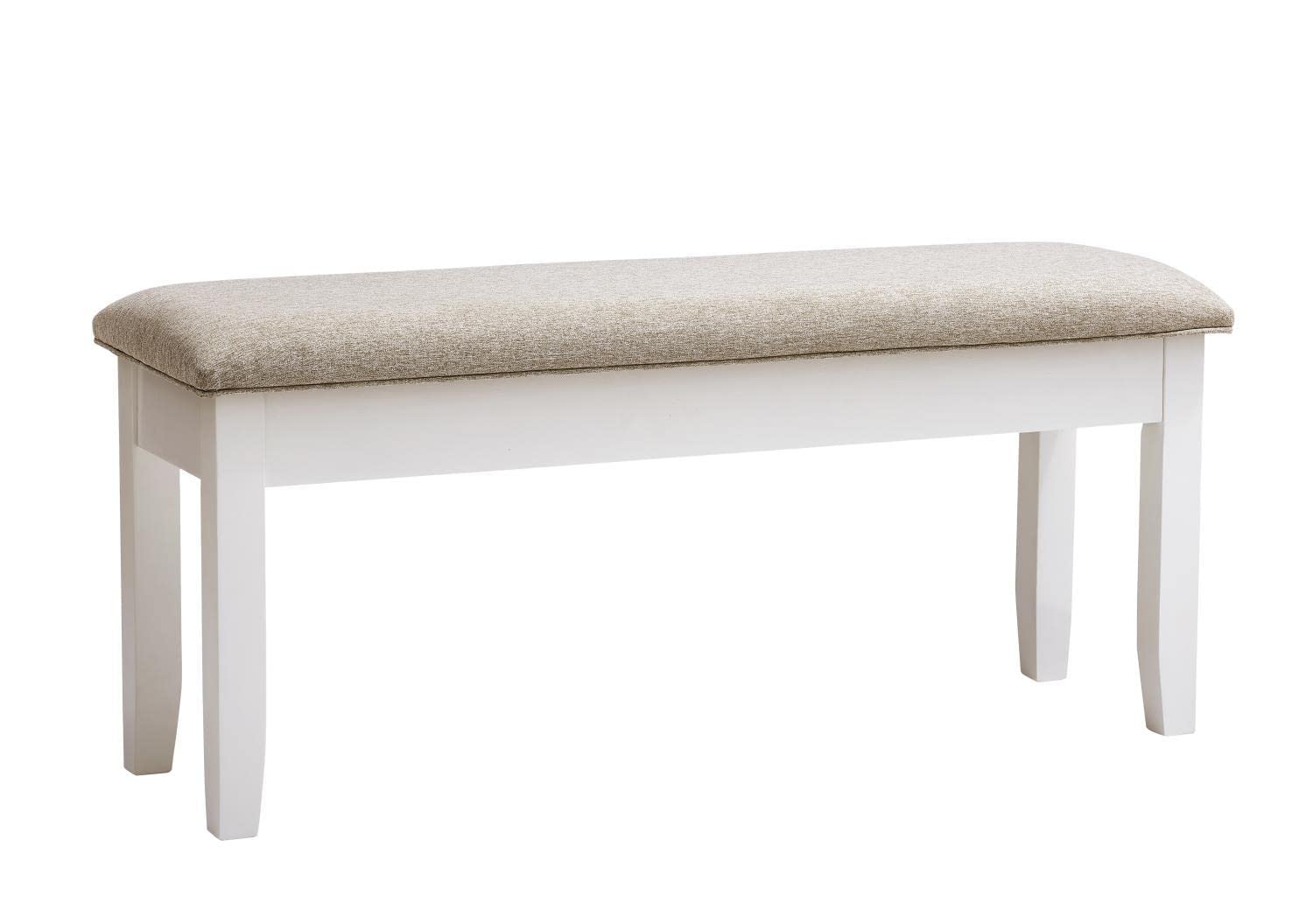 Jane Padded Seat Storage Bench - Upholstered Entryway Bench with Hidden Storage for Shoes & Blankets - Perfect for Living Room, Bedroom, or Hallway Organization