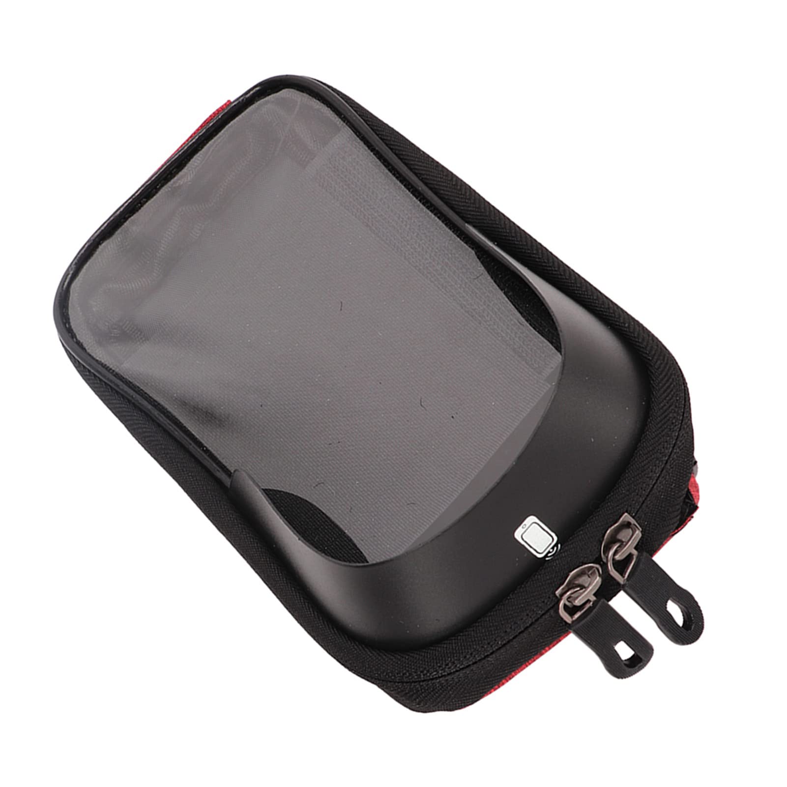 Waterproof Bike Phone Mount Bag - Front Frame Handlebar Pouch for Cycling with Touch Screen Access (Red) | Perfect for Road Bikes, Mountain Biking & Commuting