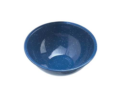 Blue Graniteware Soup Bowls - Set of 4 (14 oz Each) | Durable Enamelware for Camping, Picnics & Everyday Use
