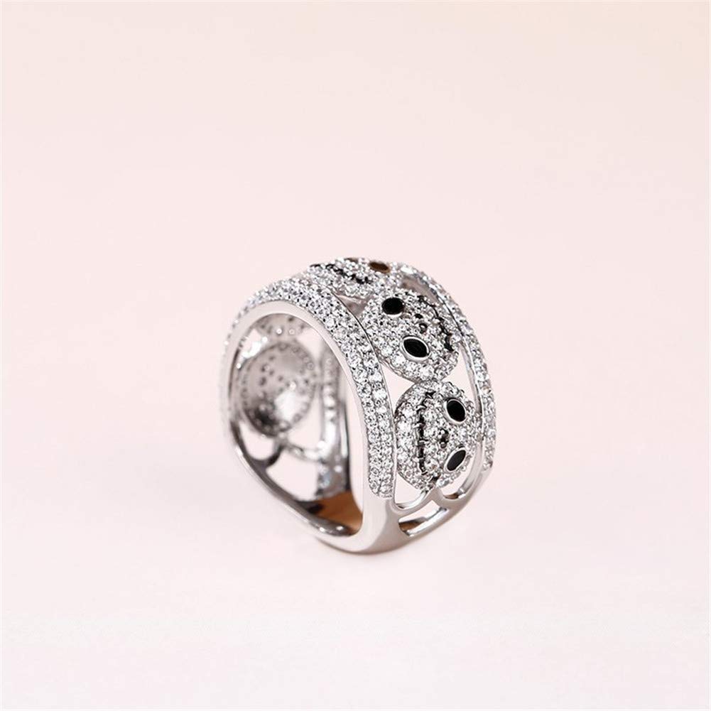 Jeulia Nightmare Before Christmas Wedding Band - 925 Sterling Silver Jack Skellington Skull Ring with CZ Solitaire & Side Stones | Halloween Jewelry, Christmas Gift, Birthday Present for Couples, Festival Accessories | Perfect for Cosplay, Themed Weddings & Holiday Parties