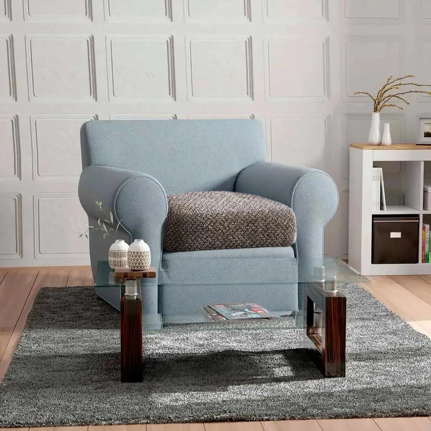 Premium Microfiber Seat Cushion Cover - Soft, Durable & Stylish Home Decor for Sofa, Chair, and Car - Perfect for Living Room, Office & Travel Comfort