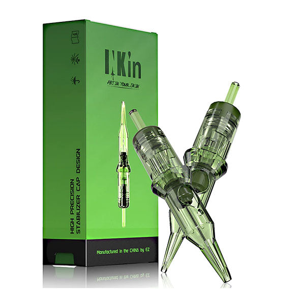 EZ INKin Revo 3 Round Liner Cartridges - Professional Tattoo Ink Cartridges for Tattoo Artists - Perfect for Fine Line Work and Detailed Tattooing