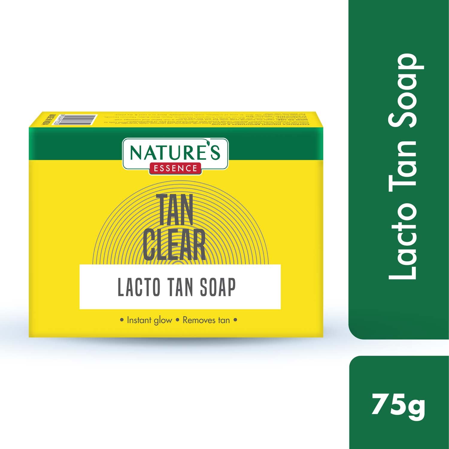 Nature's Essence Tan Clear Lacto Tan Soap - 75g Natural Skin Brightening Soap for Bath & Shower | Gentle Exfoliation & Even Skin Tone | Perfect for Daily Use & Glowing Complexion