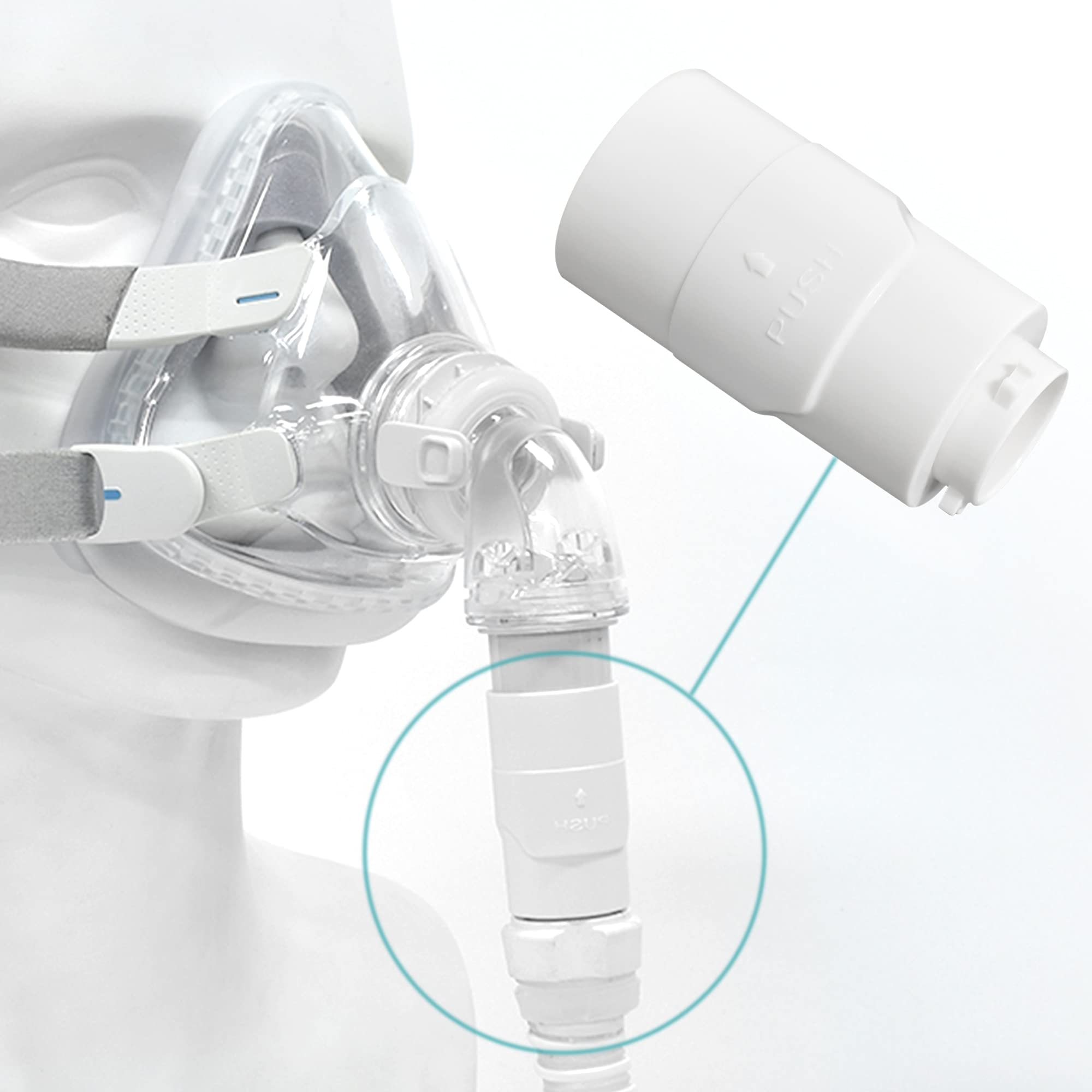 AirMini Hose Adapter - 22mm Mask Diameter Compatible, Travel Tube Connector for AirMini Accessories | Perfect for CPAP Masks, Travel & Home Use