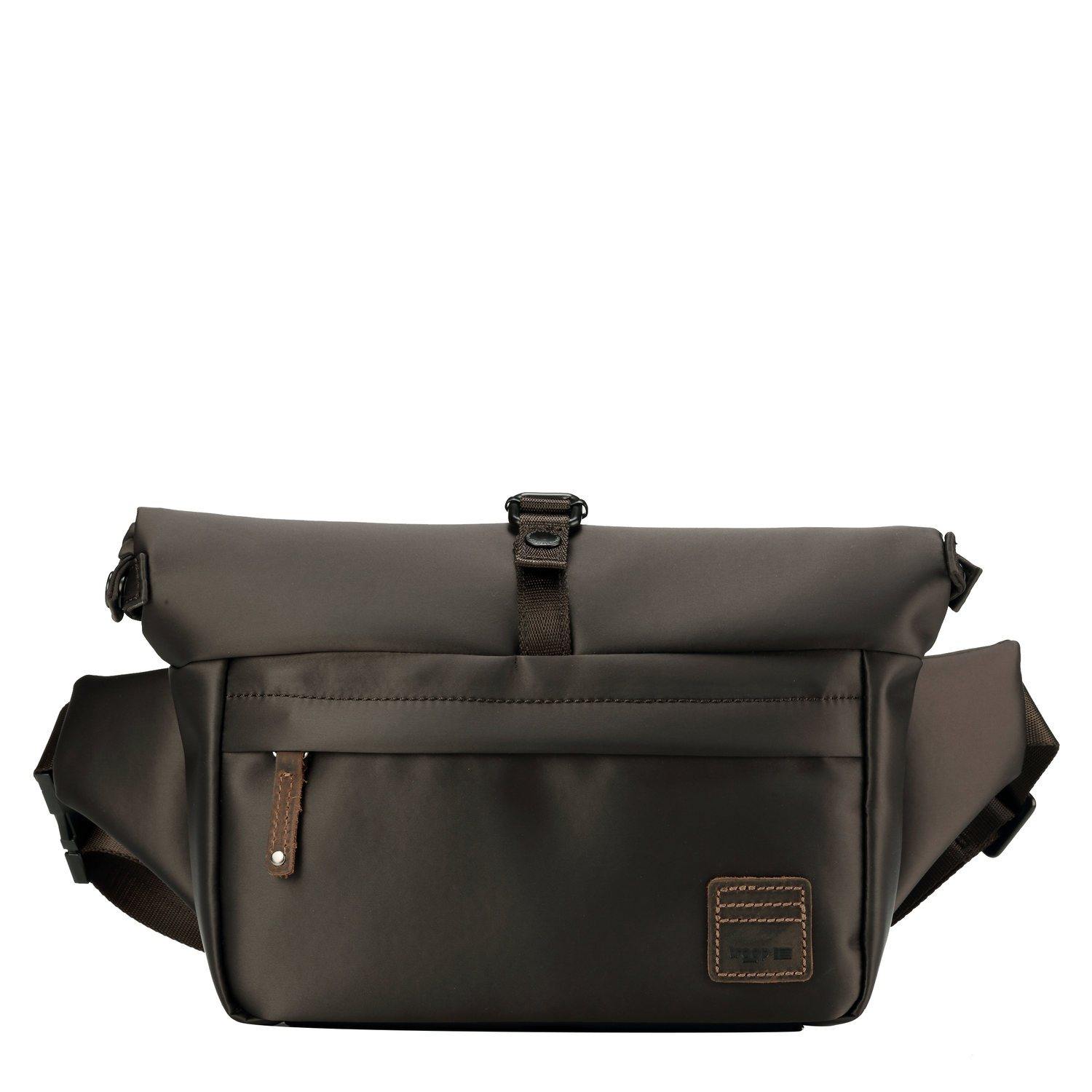 TRP0522 Troop London Heritage Nylon Waist Pack - Oversized Bum Bag & Belt Bag for Men & Women - Perfect for Travel, Hiking, and Everyday Use